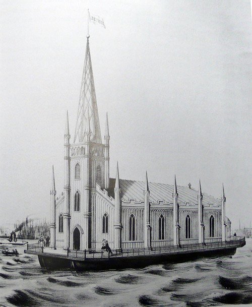 Pływający kościół Chrystusa Zbawiciela, zwodowany w Filadelfii