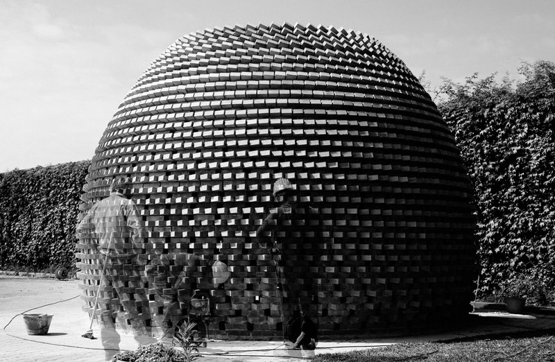 Pawilon Kopuła/Dome. Autorzy: AION, Syrakuzy, Włochy, 2011. Projekt studyjny zrealizowany na Wydziale Architektury Università degli Studi di Catania