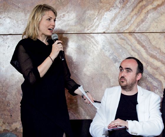 Giovanna Carnevali, Dyrektor Fundacji Miesa van der Rohe; Ivan Blasi - koordynator debaty Otwieranie Nowych Horyzontów