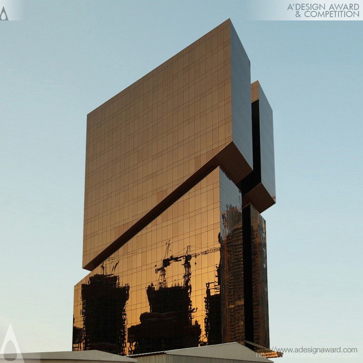 Budynek biurowy Golden West Bay, Doha, Katar, Zjednoczone Emiraty Arabskie. Autorzy: MZ Architects. Fot.A Design Award