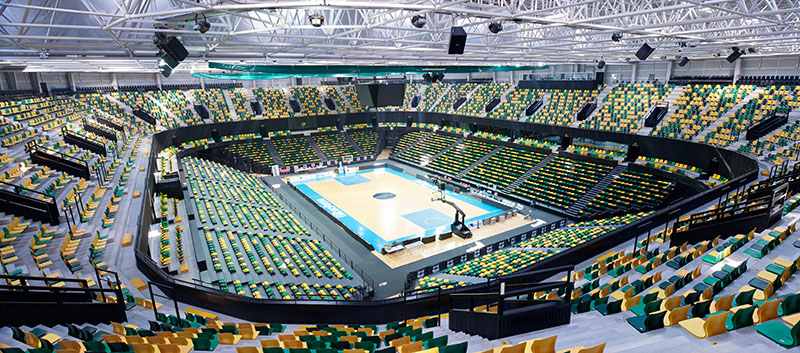 Bilbao Arena, główne boisko i trybuny. Fot. ACTX
