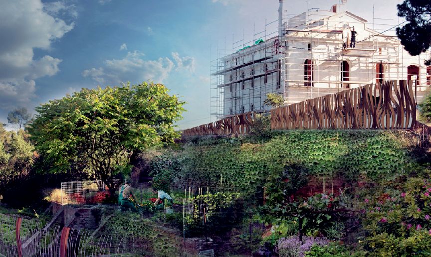 Projekt ogrodzenia posiadłości Valladura, Hiszpania. Fot. Guallart Architects