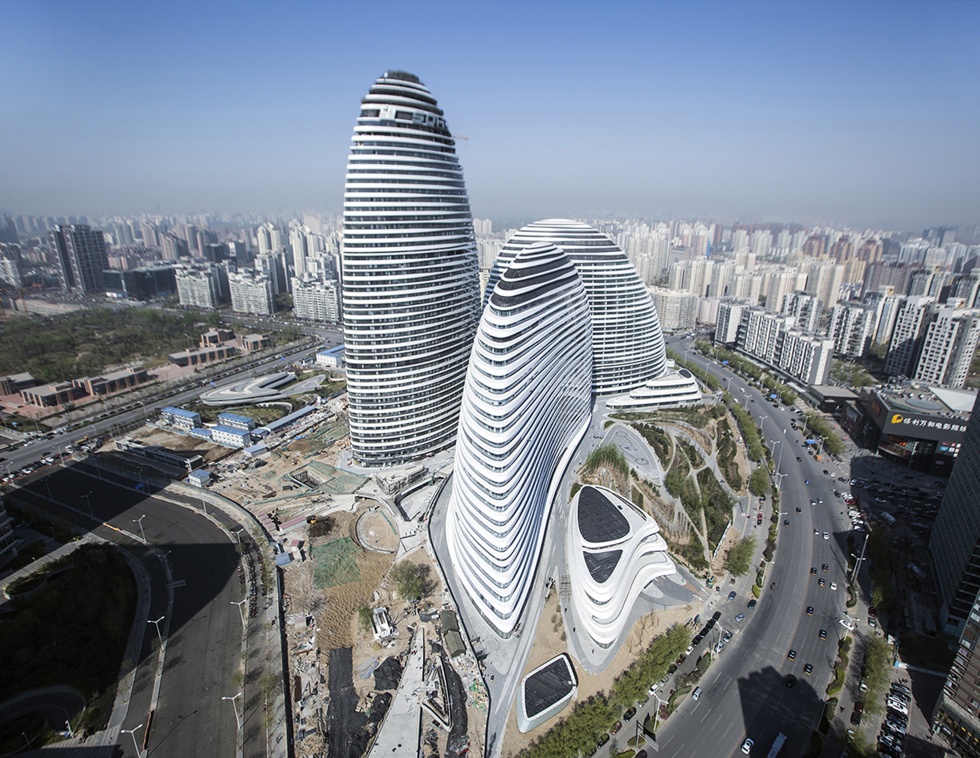 Zaha Hadid, wieżowiec Wangjing, architektura Chin
