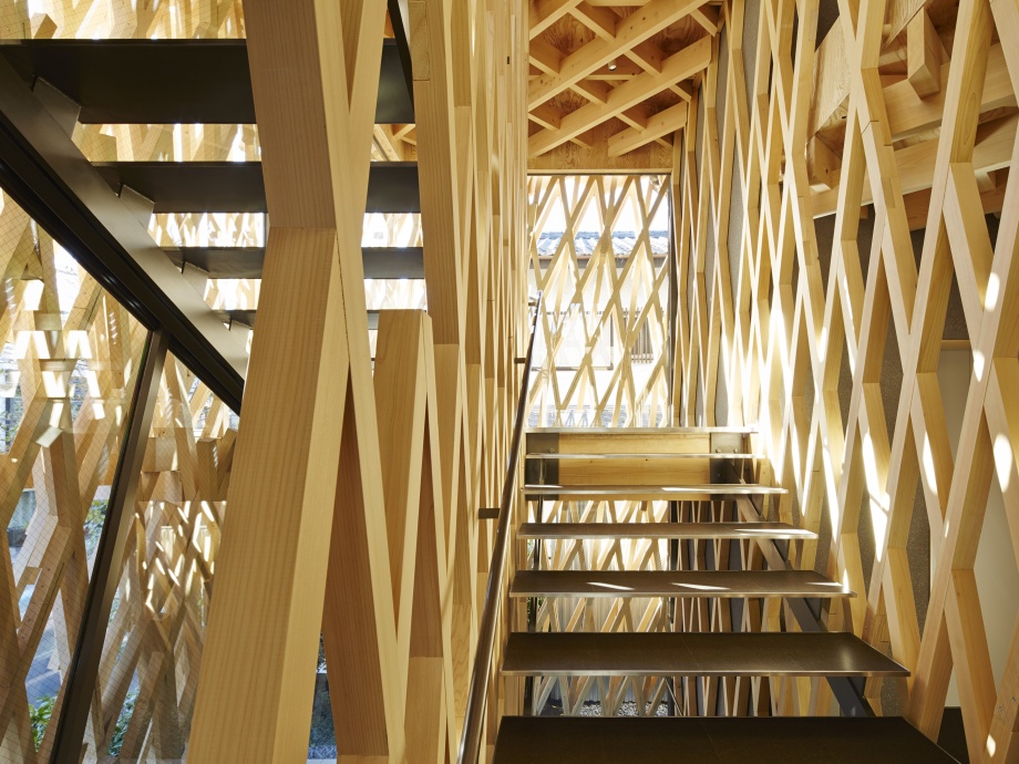 Drewniane wnętrze, architektura japońska