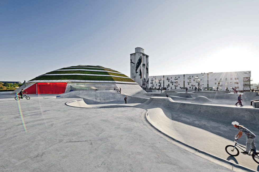 Skate park w Haderslev w Danii