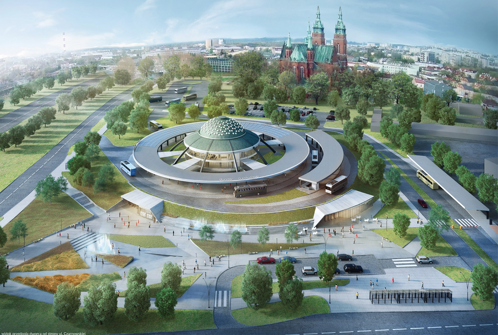 Wyniki konkursu na modernizację i rozbudowę dworca autobusowego w Kielcach