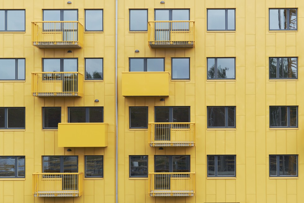 Żółty blok w Szwecji