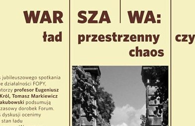 ład przestrzenny w Warszawie - debata