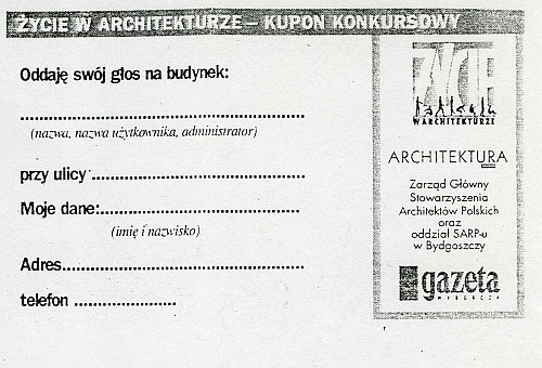 Kupon konkursowy