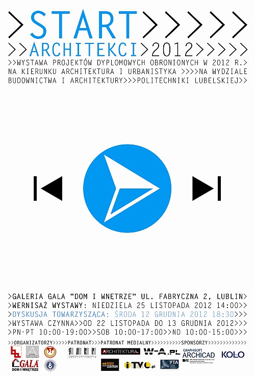 startARCHITEKCI 2012 plakat wystawy
