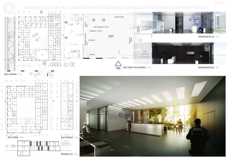 Wnętrze, rzuty.Nagrodzony projekt pracowni RYDZYŃSKI WASIAK STAŃCZAK LEBELT Pracownia Architektoniczna Sp. z o.o