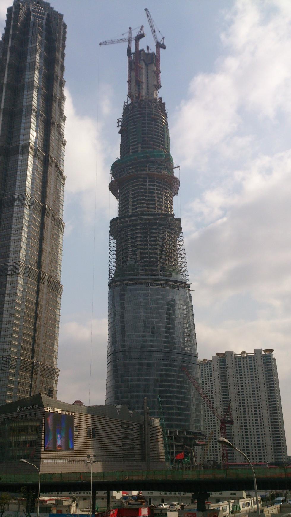 Shanghai Tower. Budowa - marzec 2013
