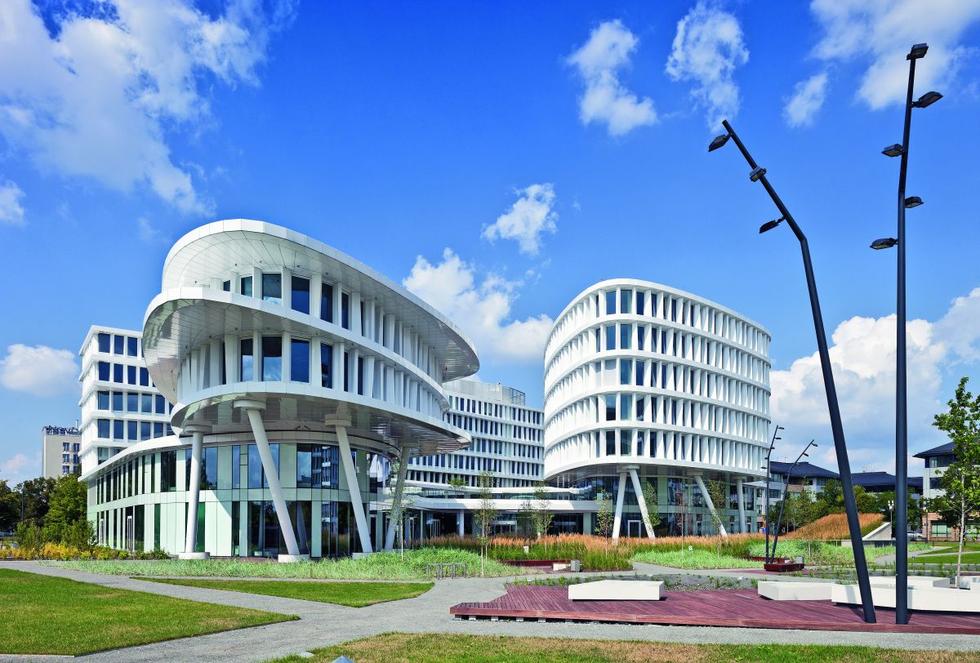 Business Garden, budynek hotelowo - biurowy, widok od południowego wschodu