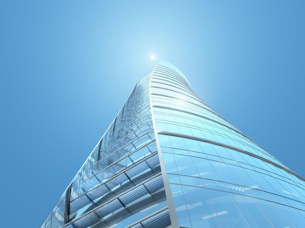 Warsaw Spire, szklana elewacja