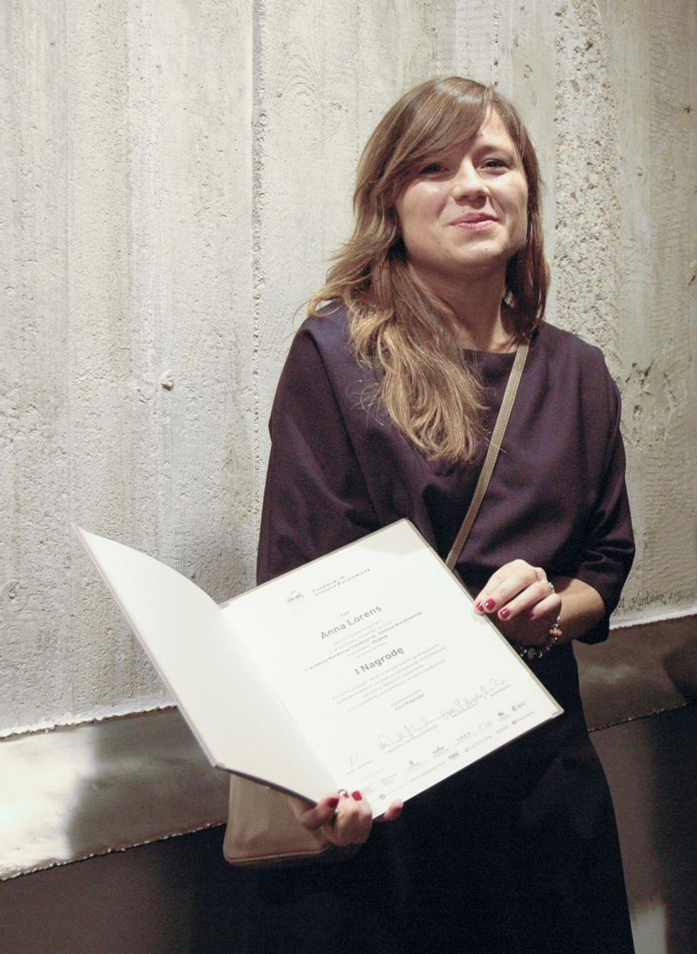 Anna Lorens, laureatka nagrody im. Stefana Kuryłowicza 2013