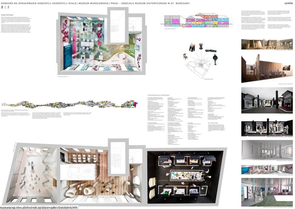 Wystawa stała w Muzeum Warszawskiej Pragi. Koncepcja: 137kilo Architekci – Projektanci Jan Sukiennik. Plansza konkursowa 2