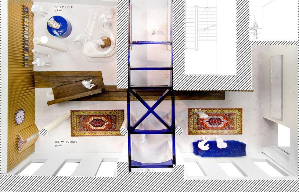 137kilo Architekci – Projektanci Jan Sukiennik; punkt informacyjny, Muzeum Warszawskiej Pragi