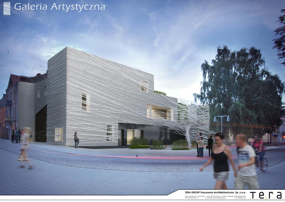 Projekt rozbudowy i modernizacji BWA w Kielcach. Autorzy: pracownia architektoniczna Tera Group