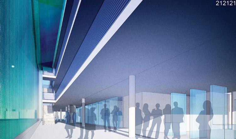 Wnętrze Sądu Rejonowego w Nysie - projekt nagrodzony w konkursie architektonicznym
