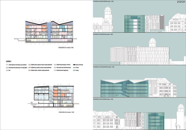 Projekt konkursowy Sądu Rejonowego w Nysie, Atelier Loegler