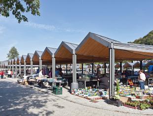 Plac targowy w Mszanie Dolnej