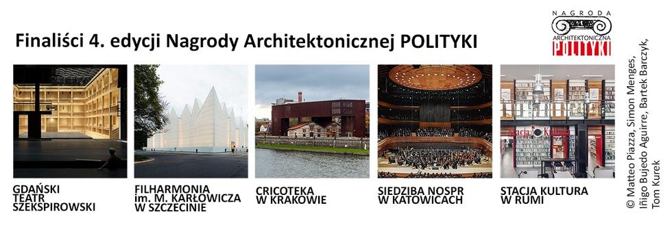 Finaliści Nagrody Architektonicznej Polityki