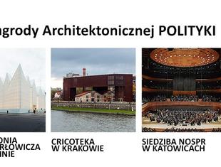 Nominacje do Nagrody Architektonicznej tygodnika "Polityka"