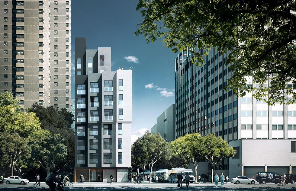 Modułowy mikroapartamentowiec na Manhattanie