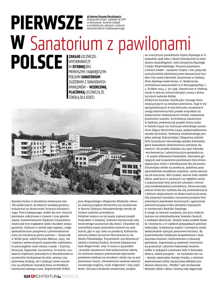 Pierwsze w Polsce: Sanatorium w Istebnej