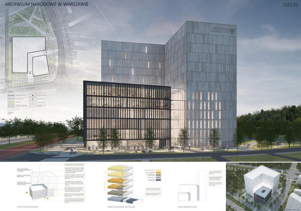 Wyniki studenckiego konkursu na projekt siedziby Archiwum Narodowego w Warszawie