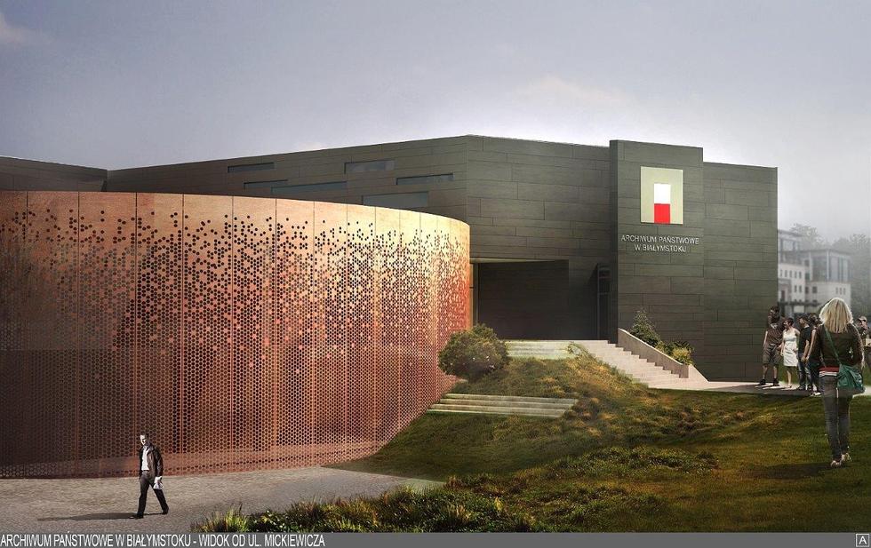 projekt nowej siedziby Archiwum Państwowego w Białymstoku