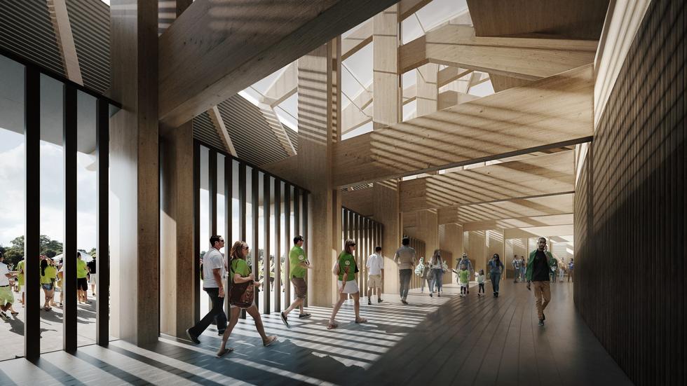 Drewniany stadion od Zaha Hadid Architects