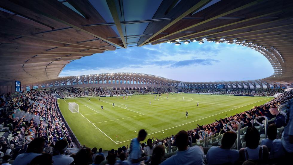 Drewniany stadion od Zaha Hadid Architects