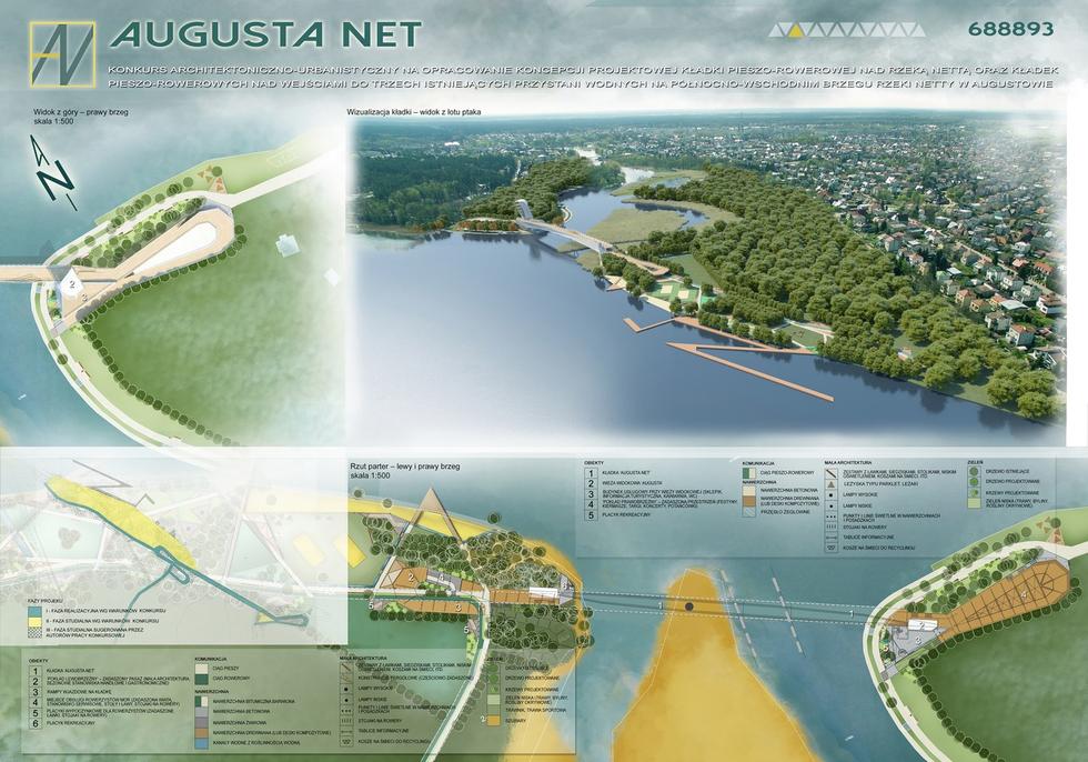 Wyniki konkursu na kładkę w Augustowie