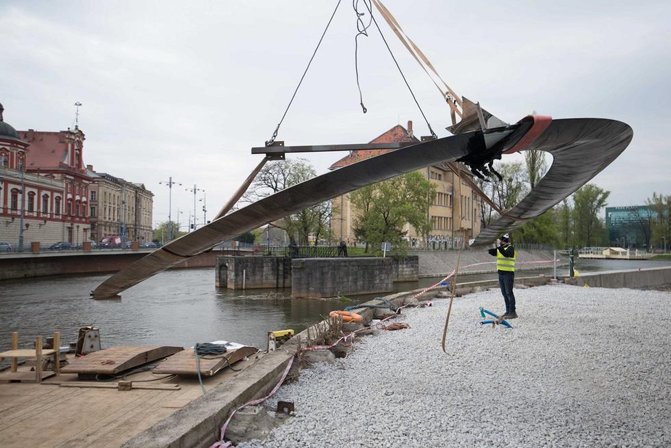 Nawa Oskara Zięty: rzeźba miejska na Wyspie Daliowej we Wrocławiu