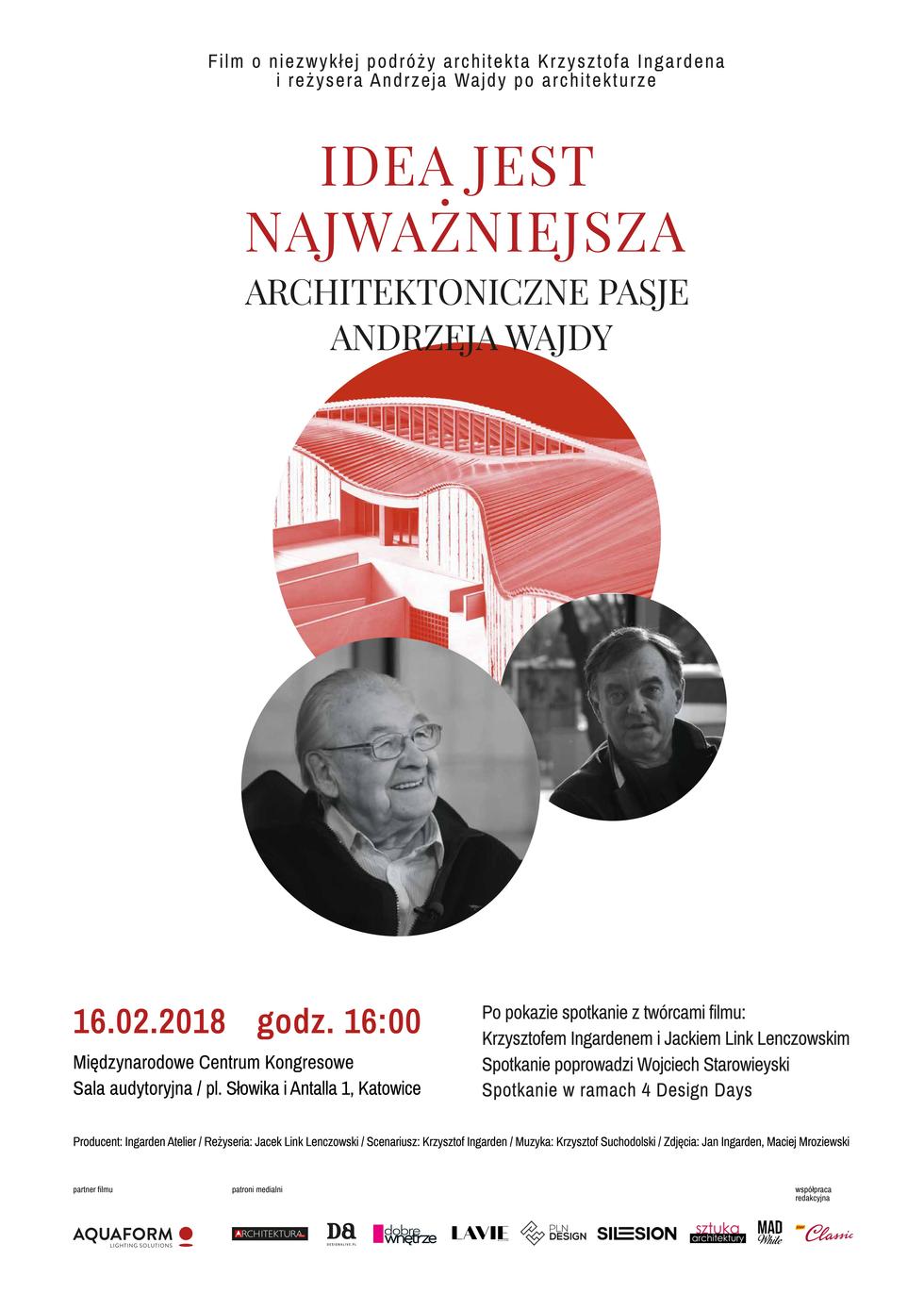 „Idea jest najważniejsza – architektoniczne pasje Andrzeja Wajdy”. Pokaz filmu [ZWIASTUN]