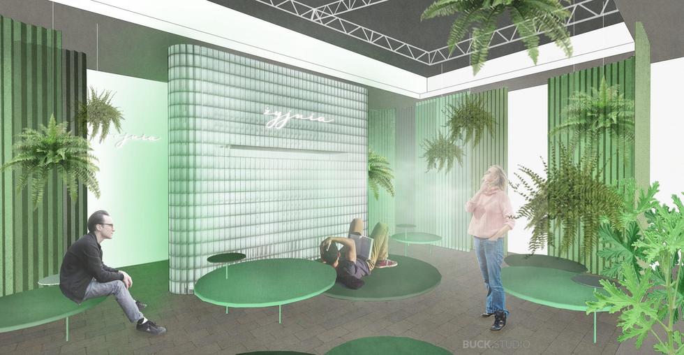 Żyjnia – miejskie sanatorium w galerii Dizajn BWA Wrocław projektu Buck.Studio