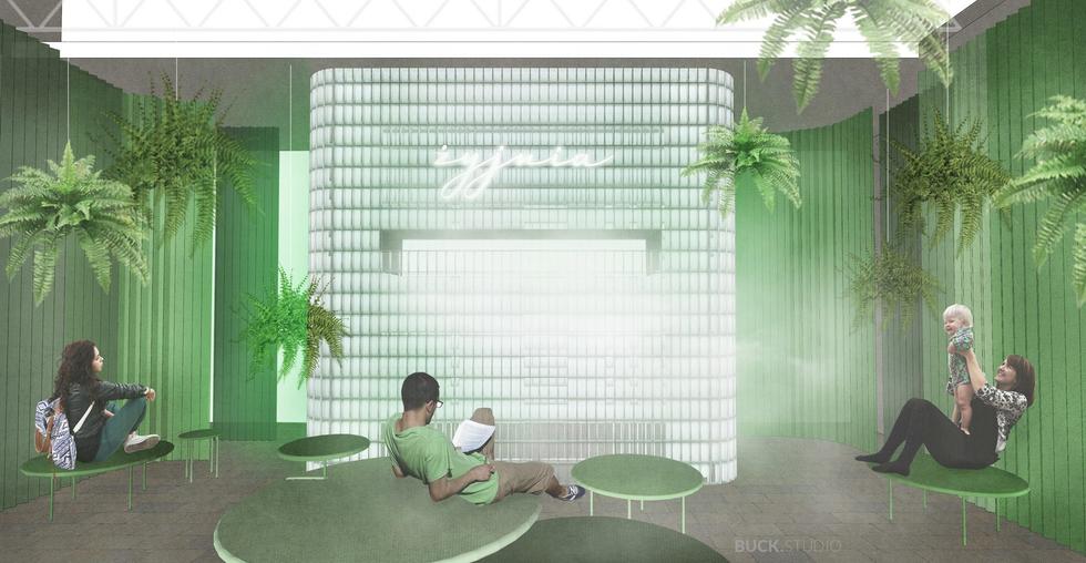 Żyjnia – miejskie sanatorium w galerii Dizajn BWA Wrocław projektu Buck.Studio