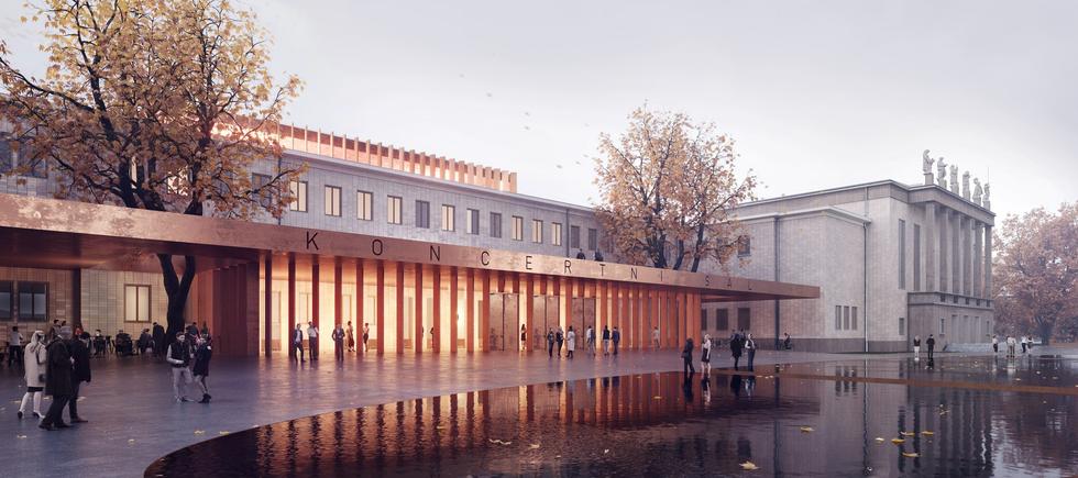 Nowa filharmonia w Ostrawie według Konior Studio