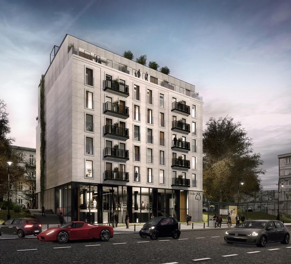 Aparthotel Smolna 23 projektu S.A.M.I. Architekci