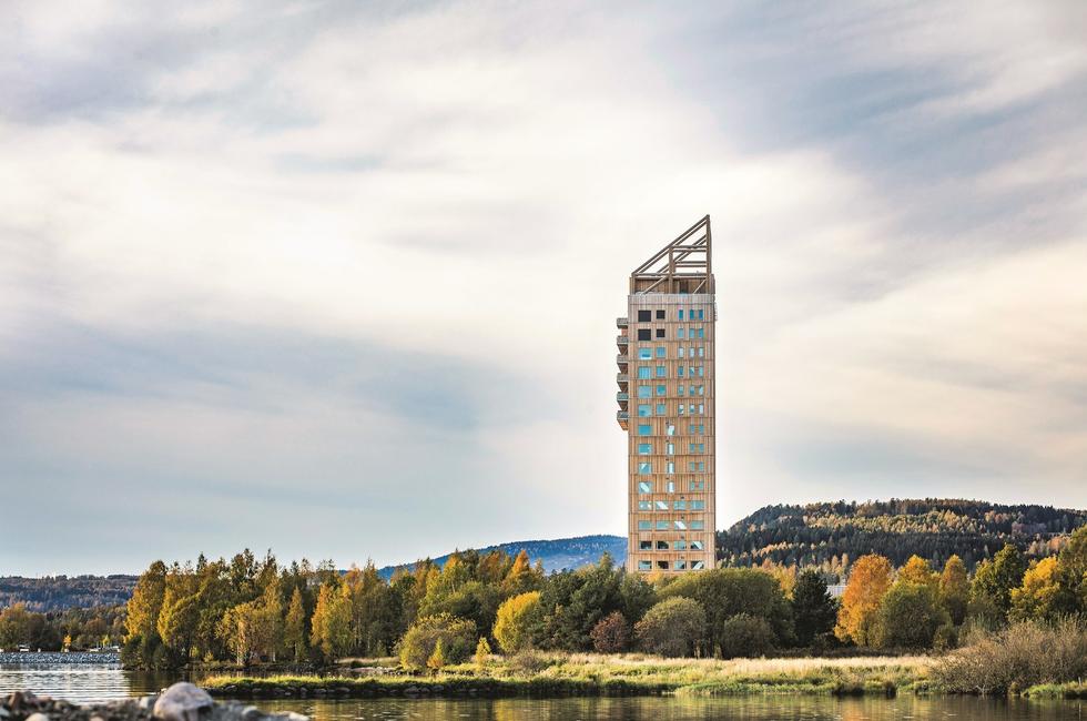 Wieżowiec Mjøstårnet / Norwegia