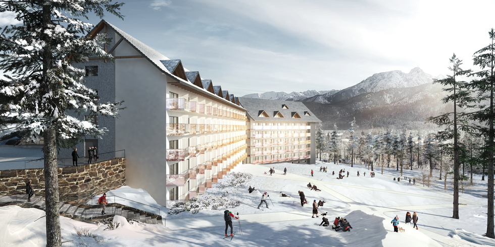 Ośrodek Rewita w Kościelisku od nowa: projekt modernizacji sanatorium Dłuskich w Kościelisku