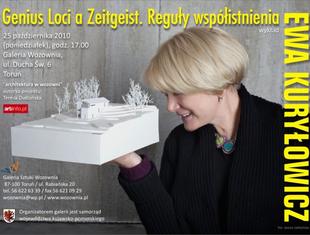 Prof. Ewa Kuryłowicz „Genius Loci a Zeitgeist. Reguły współistnienia”