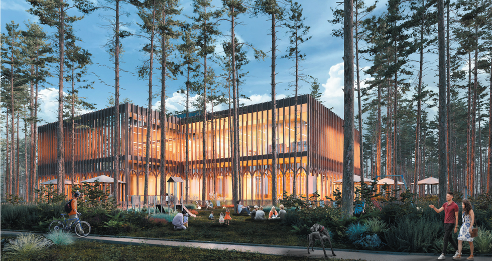 Wyniki konkursu na projekt biblioteki i przedszkola w Józefowie