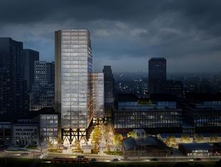 Zespół biurowy Studio w Warszawie: nowy wieżowiec projektu Arrow Architects i Grupa 5 Architekci