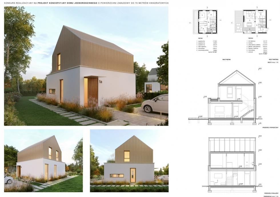 Konkurs na projekt domu o powierzchni do 70 metrów kwadratowych: wyniki