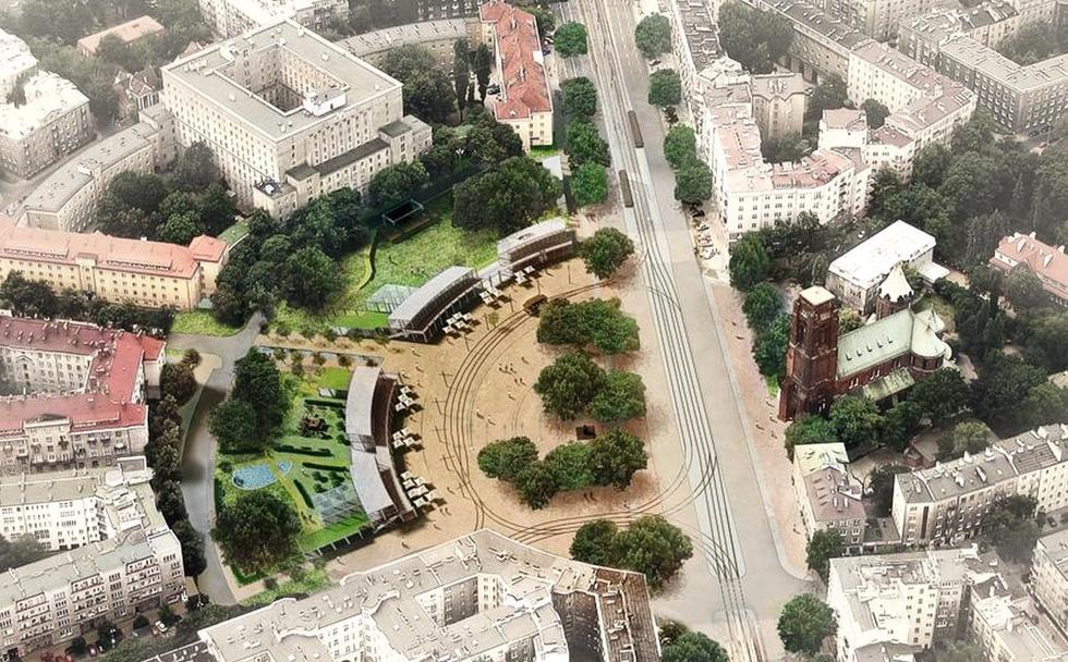 Konkurs na założenie architektoniczno-rzeźbiarskie na placu Narutowicza