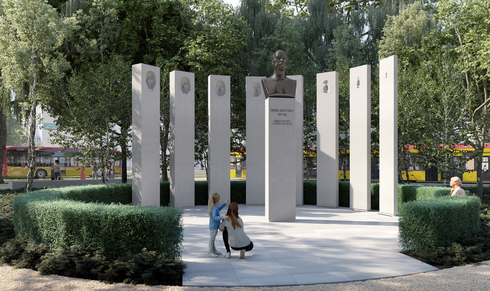 Konkurs na założenie architektoniczno-rzeźbiarskie na placu Narutowicza: wyniki