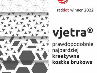 Vjetra®: pierwsza w Polsce kostka brukowa z nagrodą Red Dot Award 2022
