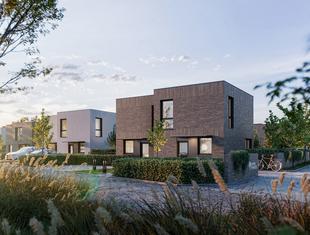 Nowa Niwnica: trwa budowa osiedla prefabrykowanych domów pod Nysą 